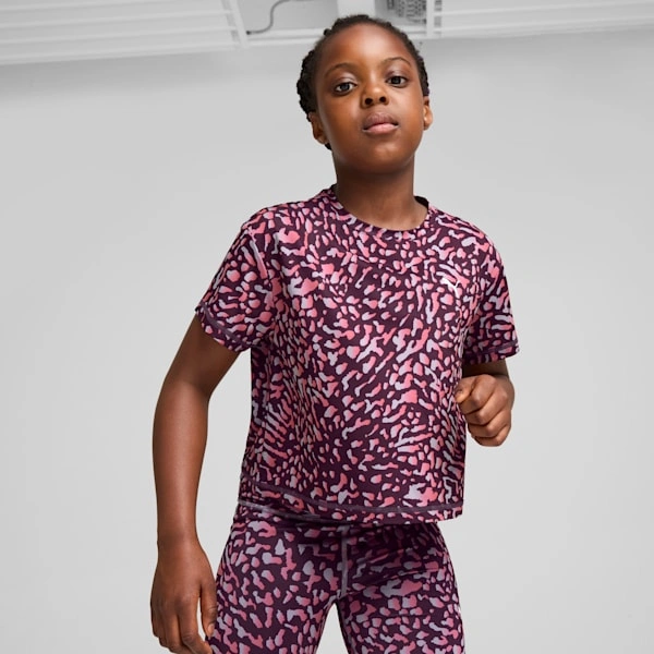 PUMA Zugliebling: Kurzes Kinder-T-Shirt – Abenteuer auf Rädern. Dein Kind liebt Züge? Perfekt!